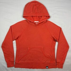 American Giant Women’s Hoodie Sweatshirt Sz Large Tiger Lily Pullover C5